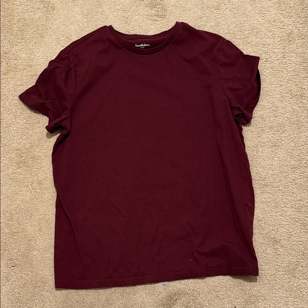 Goodfellow & Co Burgundy Short Sleeve Tee